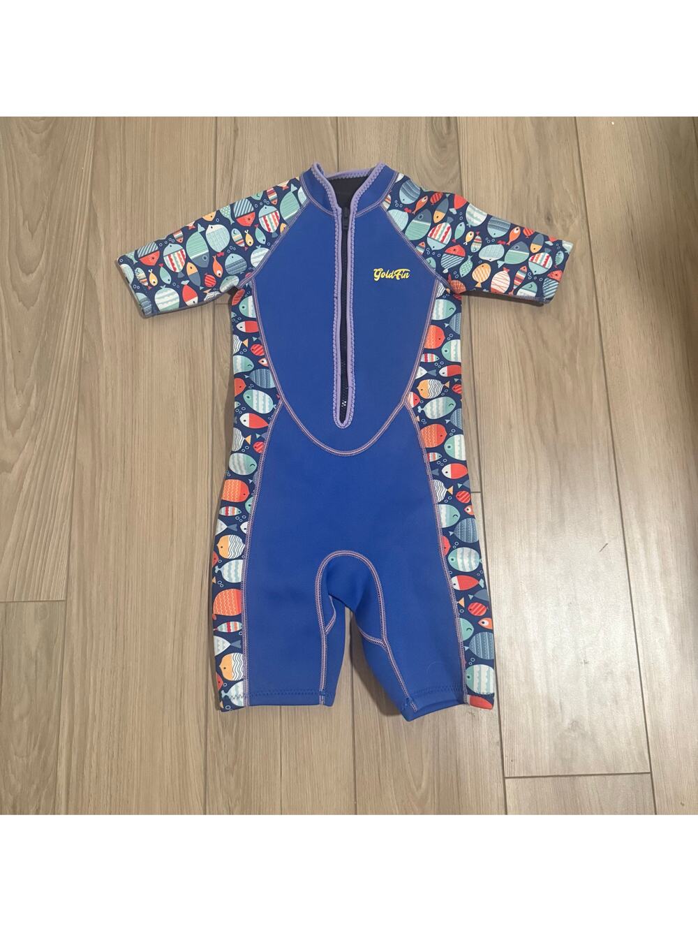 Goldfin Neoprene Wetsuit Big Kids Sz 8 Black